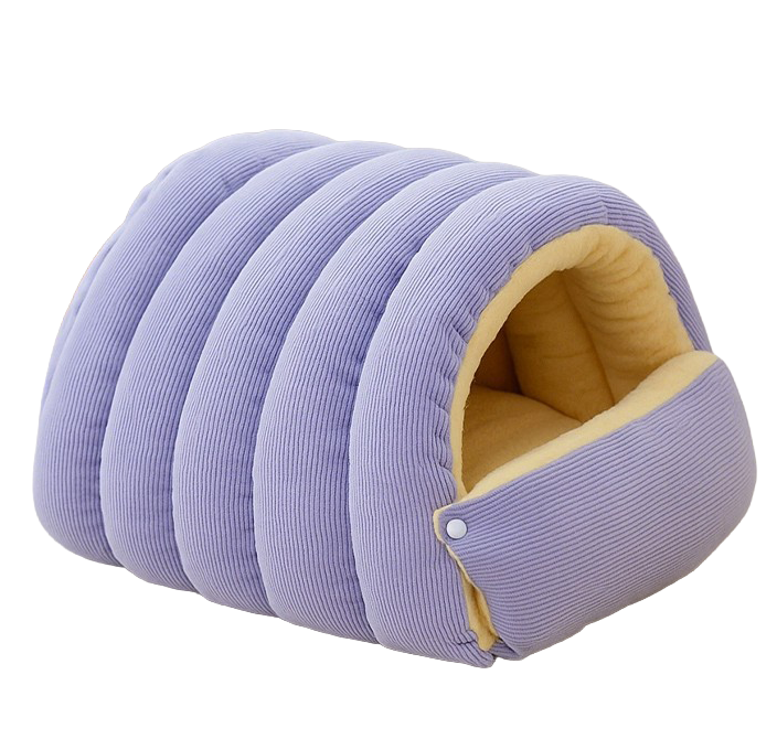 The Den Bed — Semi-Enclosed Cat Cave for Winter Warmth