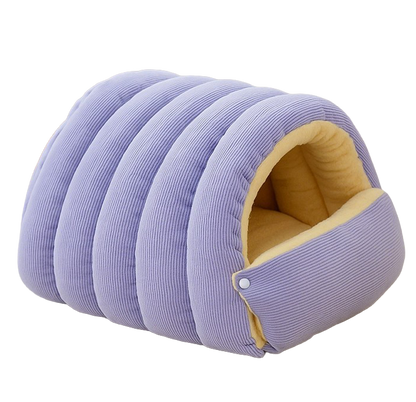 The Den Bed — Semi-Enclosed Cat Cave for Winter Warmth