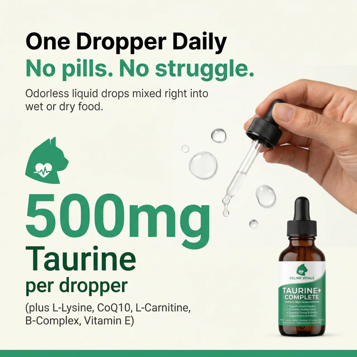Feline Vitals Taurine+ Complete 60ml