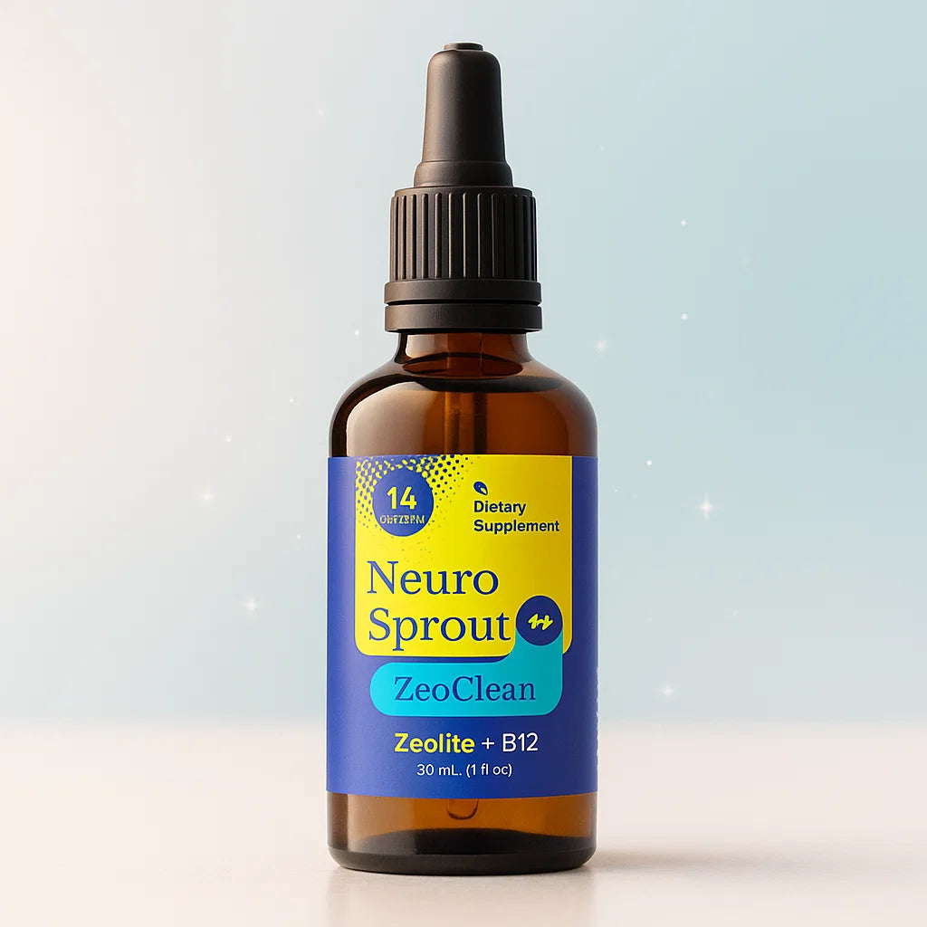 NeuroSprout™ ZeoClean Kids Detox Support – Safe Daily Cleanse with Zeolite & B12