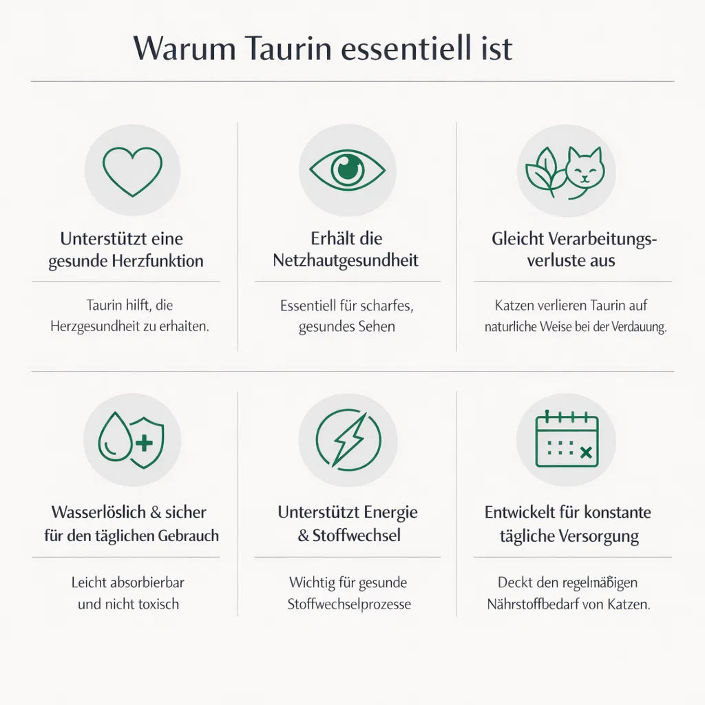 Feline Vitals™ Taurin-Tropfen — Tägliche Herz- & Augenunterstützung für Katzen